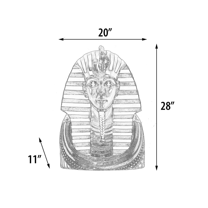 Tutankhamun Bust Egyptian Pharaoh Head Table Decoration