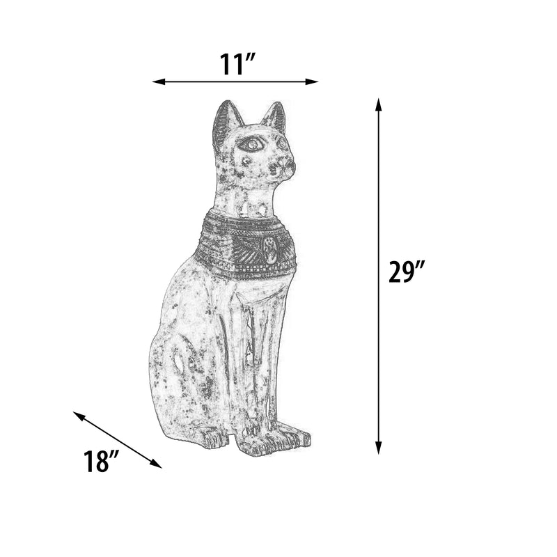 Egyptian Cat Goddess Statue Theme Decor