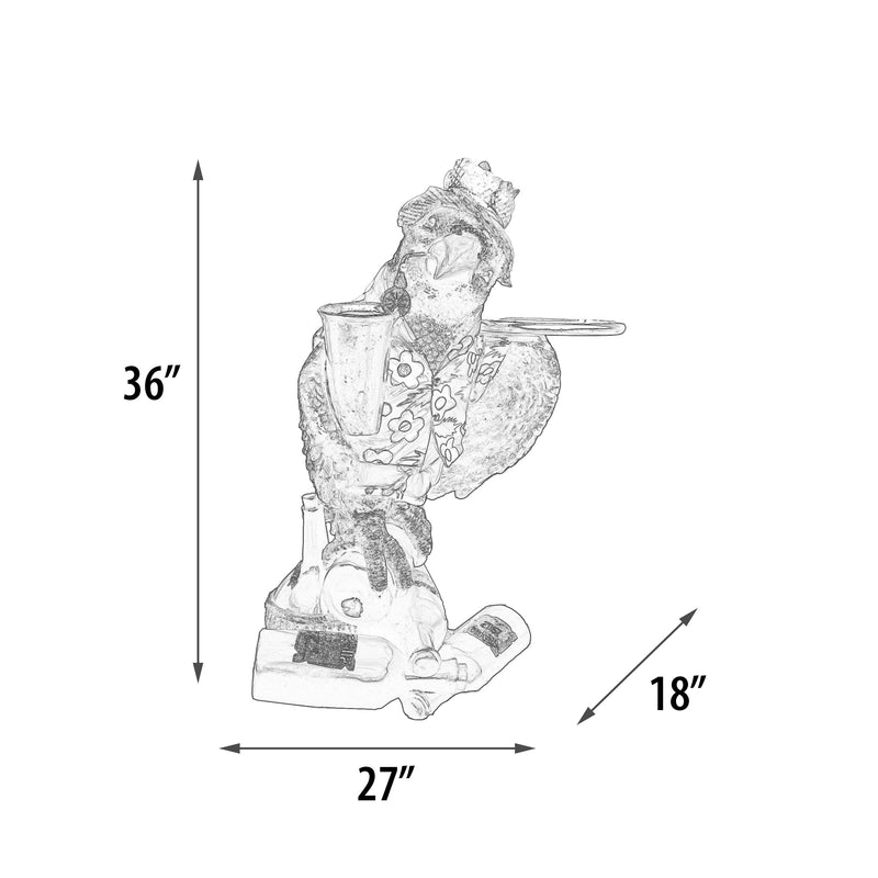 Parrot Butler Statue Margaritaville Theme Decor