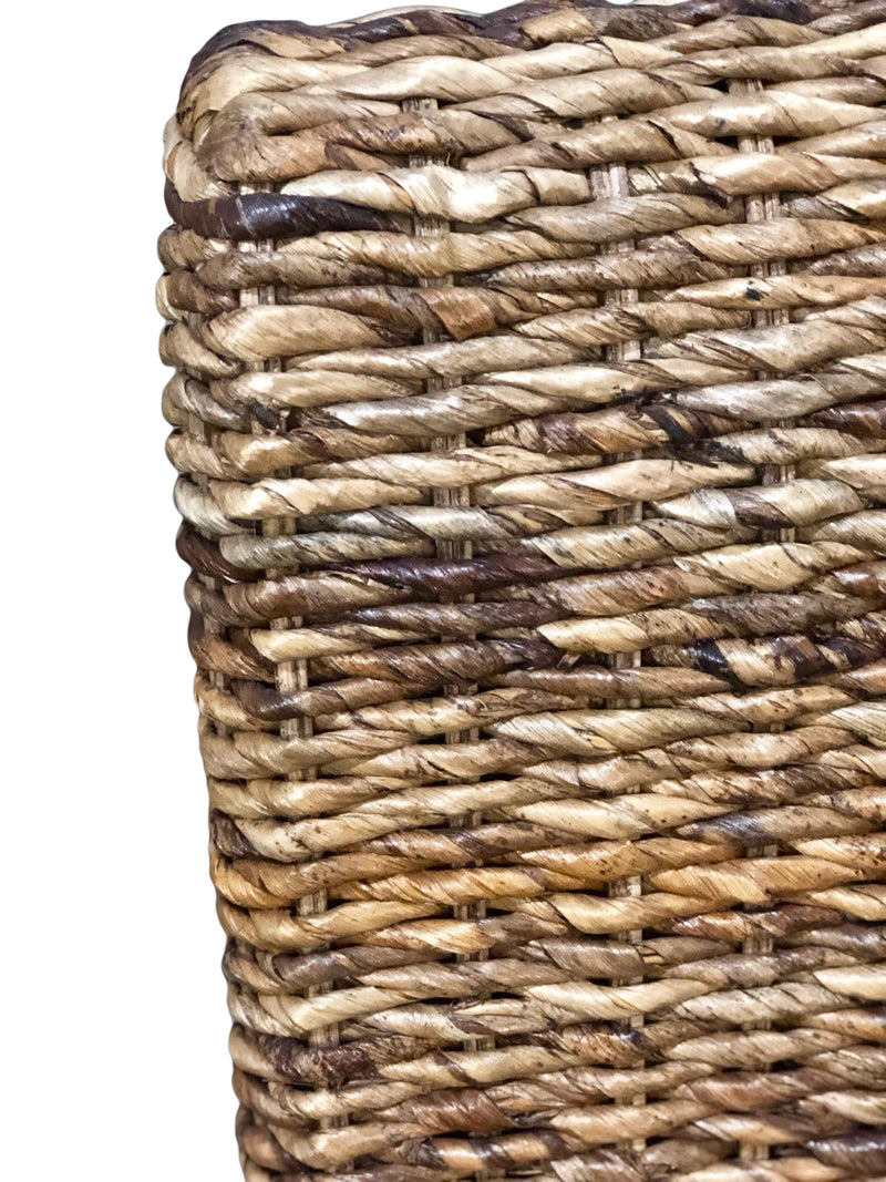 Cabana Grand Club Chair, Hand Woven, Mahogany Frame, Neutral Fabrics