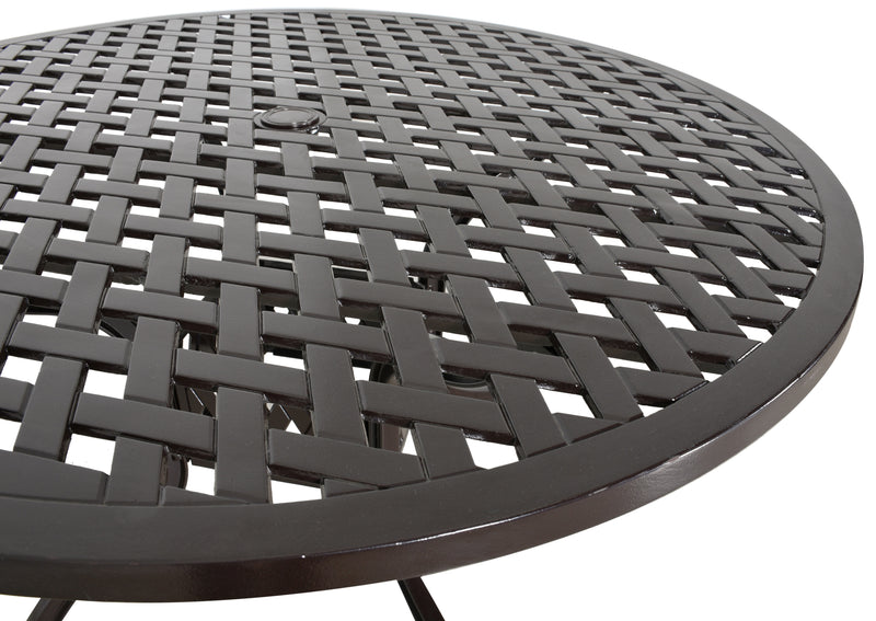 Savannah Round Dining Table 48 Inch, Outdoor, Cast Aluminum, Bridgeton Moore, Patio, Furniture