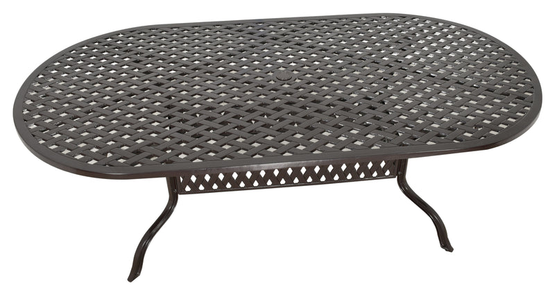 Savannah Oval Dining Table 84 Inch, Outdoor, Cast Aluminum, Bridgeton Moore, Patio, Furniture