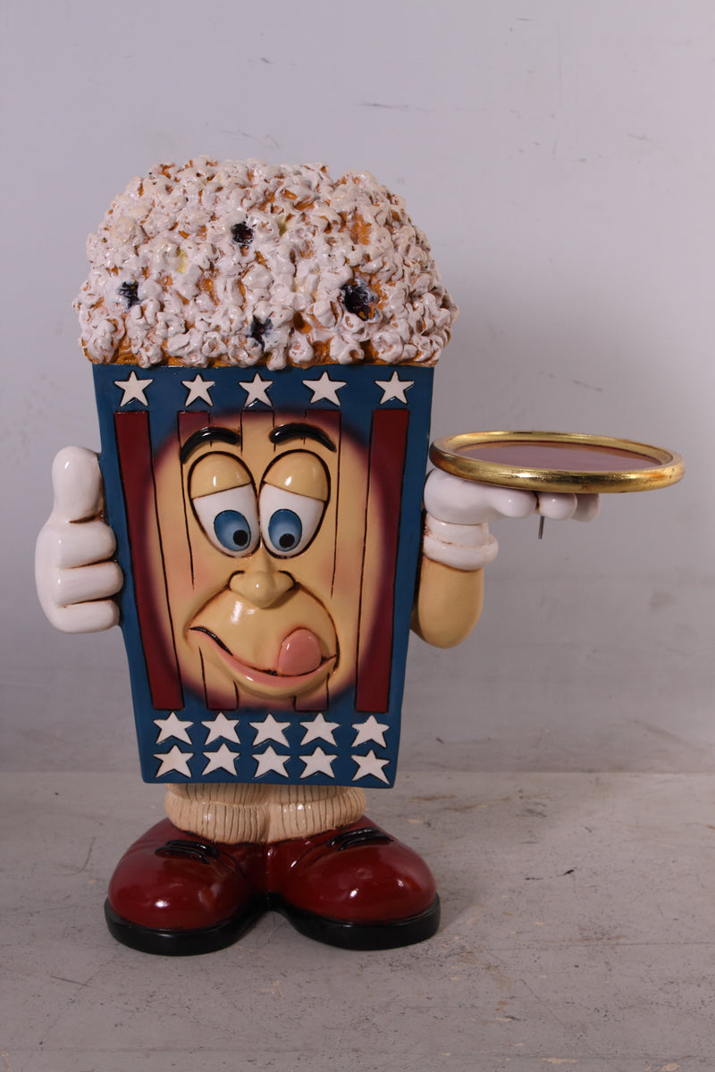 Popcorn Waiter 3ft Statue Novelty Movie Room Decor