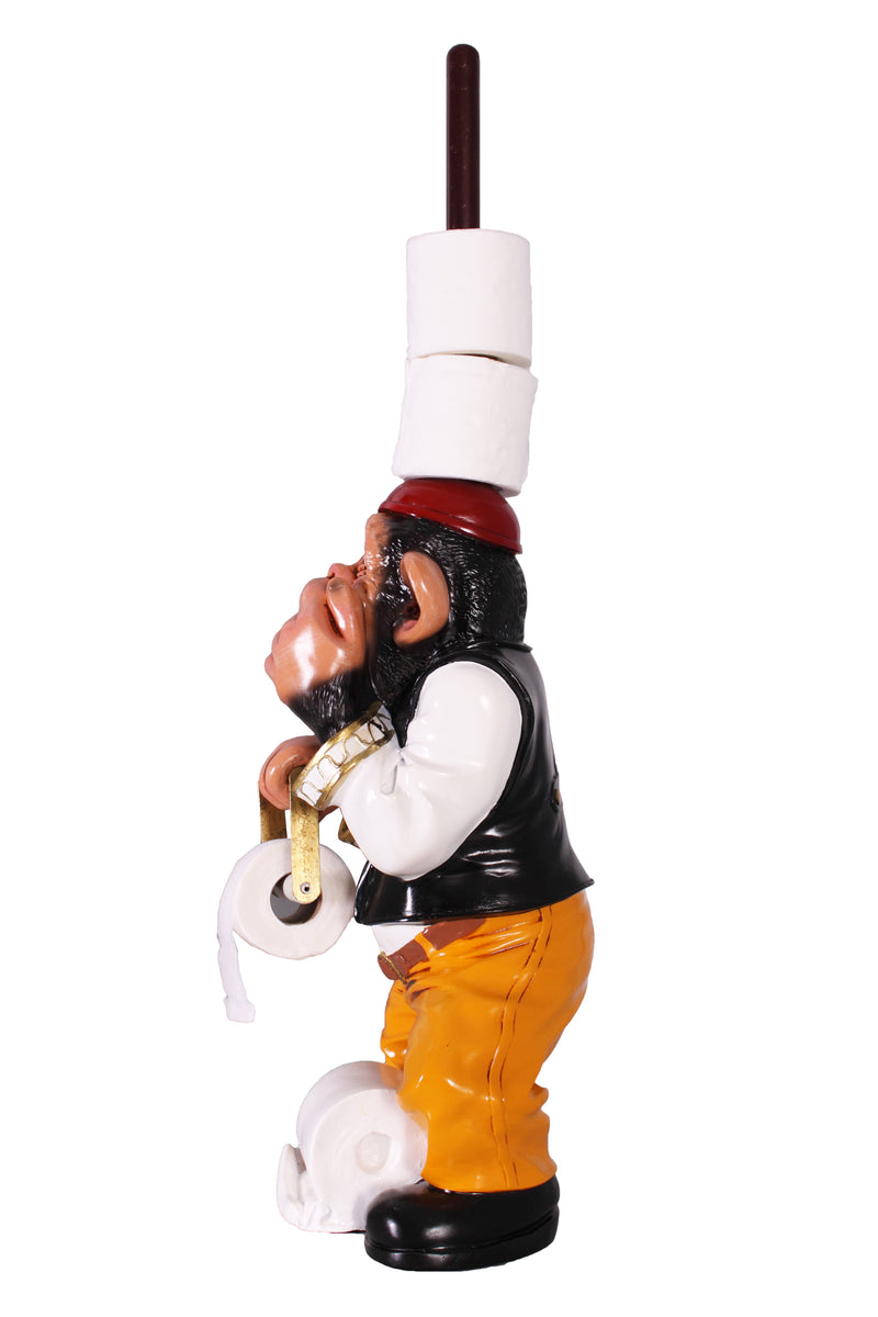 Monkey Toilet Paper Holder Novelty Bathroom Decor