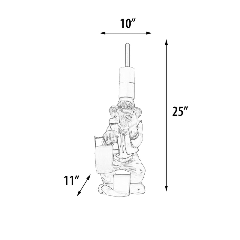 Monkey Toilet Paper Holder Novelty Bathroom Decor