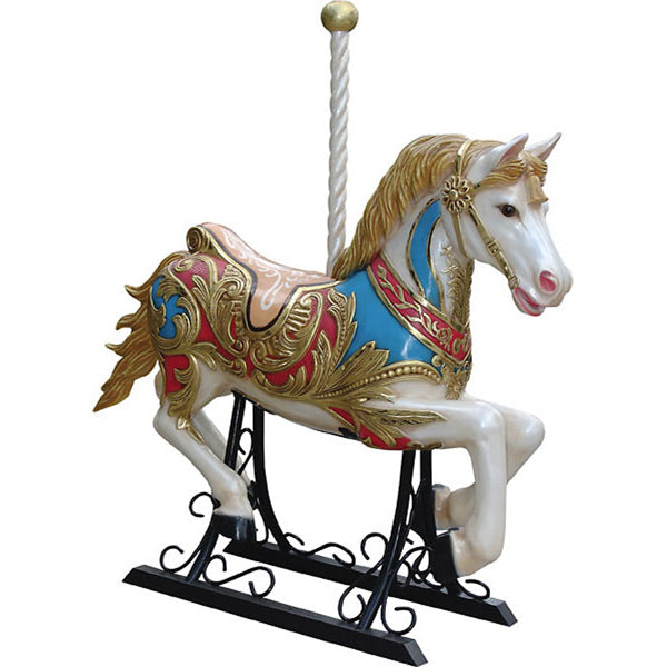 45.5"H Flying Fantasy Carousel Horse Novelty Collectable Decor
