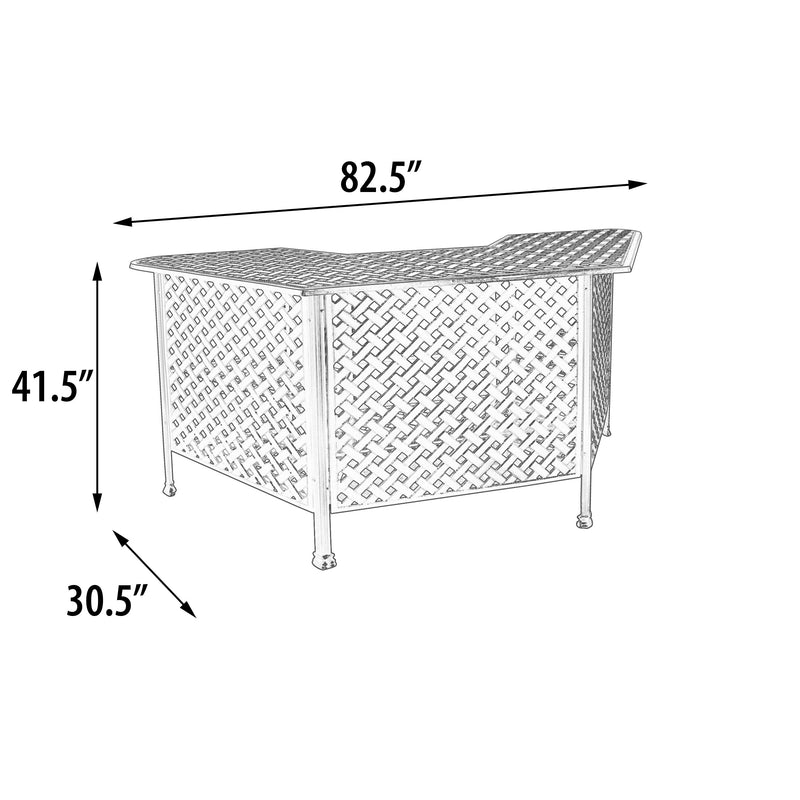 Savannah Bar Outdoor, Cast Aluminum, Bridgeton Moore, Patio, Furniture