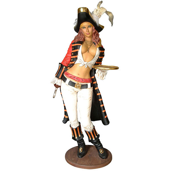 74"H Pirate Lady Life Size Statue Fiberglass Novelty Collectable Decor
