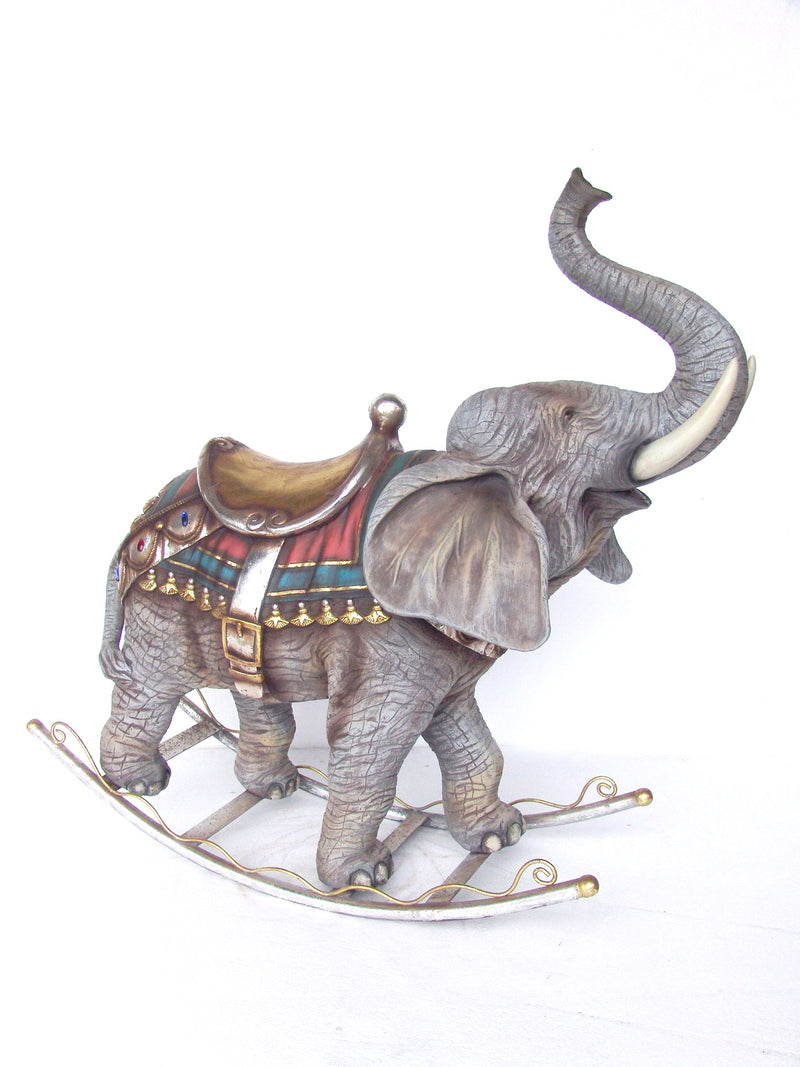 45"H Rocking Elephant Statue Novelty Collectable Decor