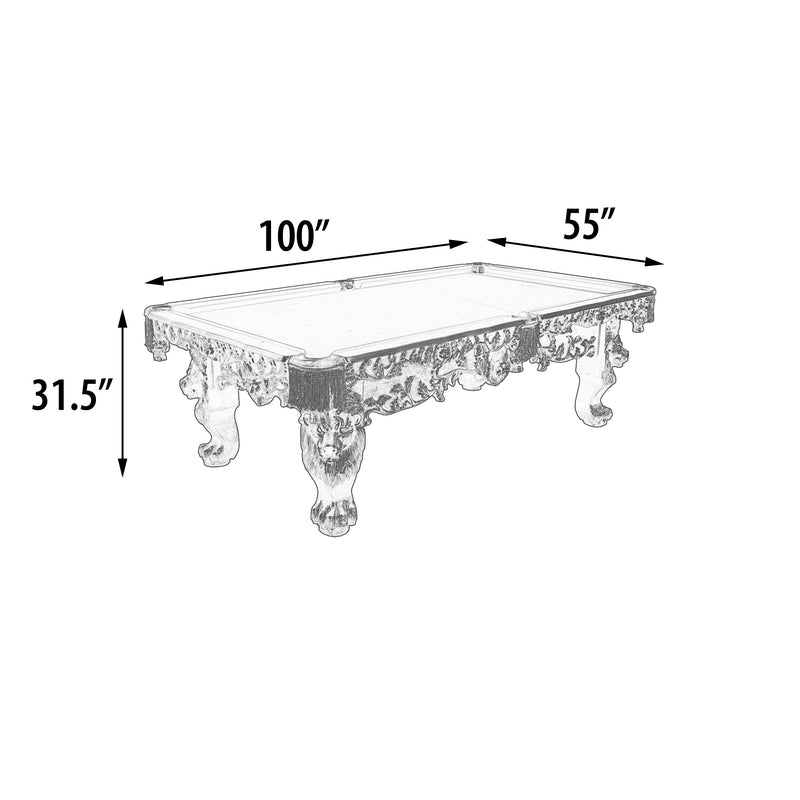 100" Monarch Luxury Pro Pool Table Traditional Billiard Game Table