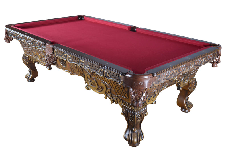 100" Victorian Luxury Pro Pool Table Traditional Billiard Game Table