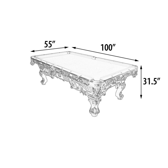 AFD Home 8 Feet Victorian Carved Pool Table Professional Size L (KIT)