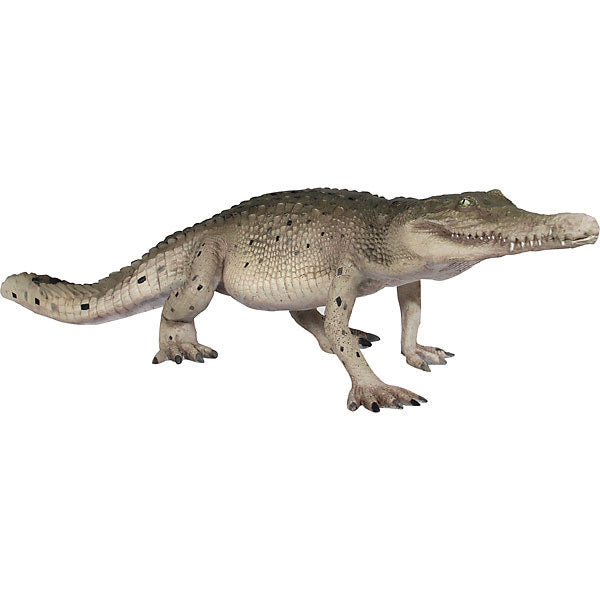 Crocodile Walking 4ft Statue Realistic Animal Sculpture