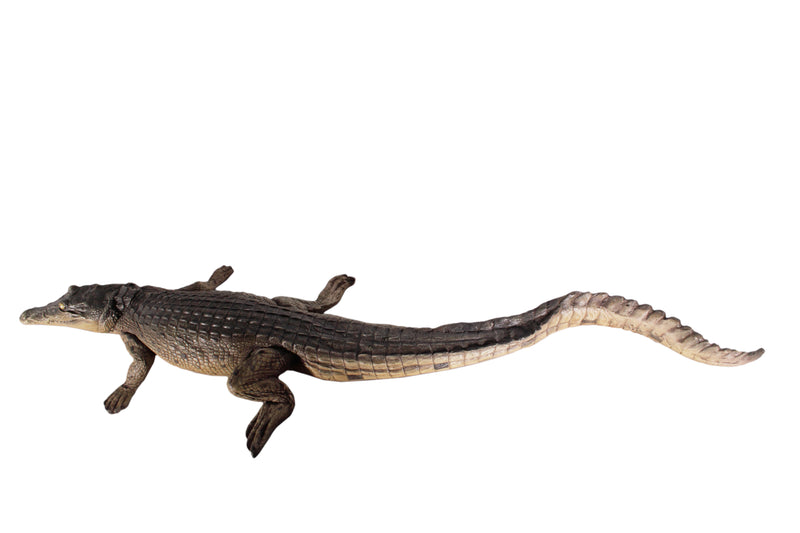 Crocodile Walking 4ft Statue Realistic Animal Sculpture