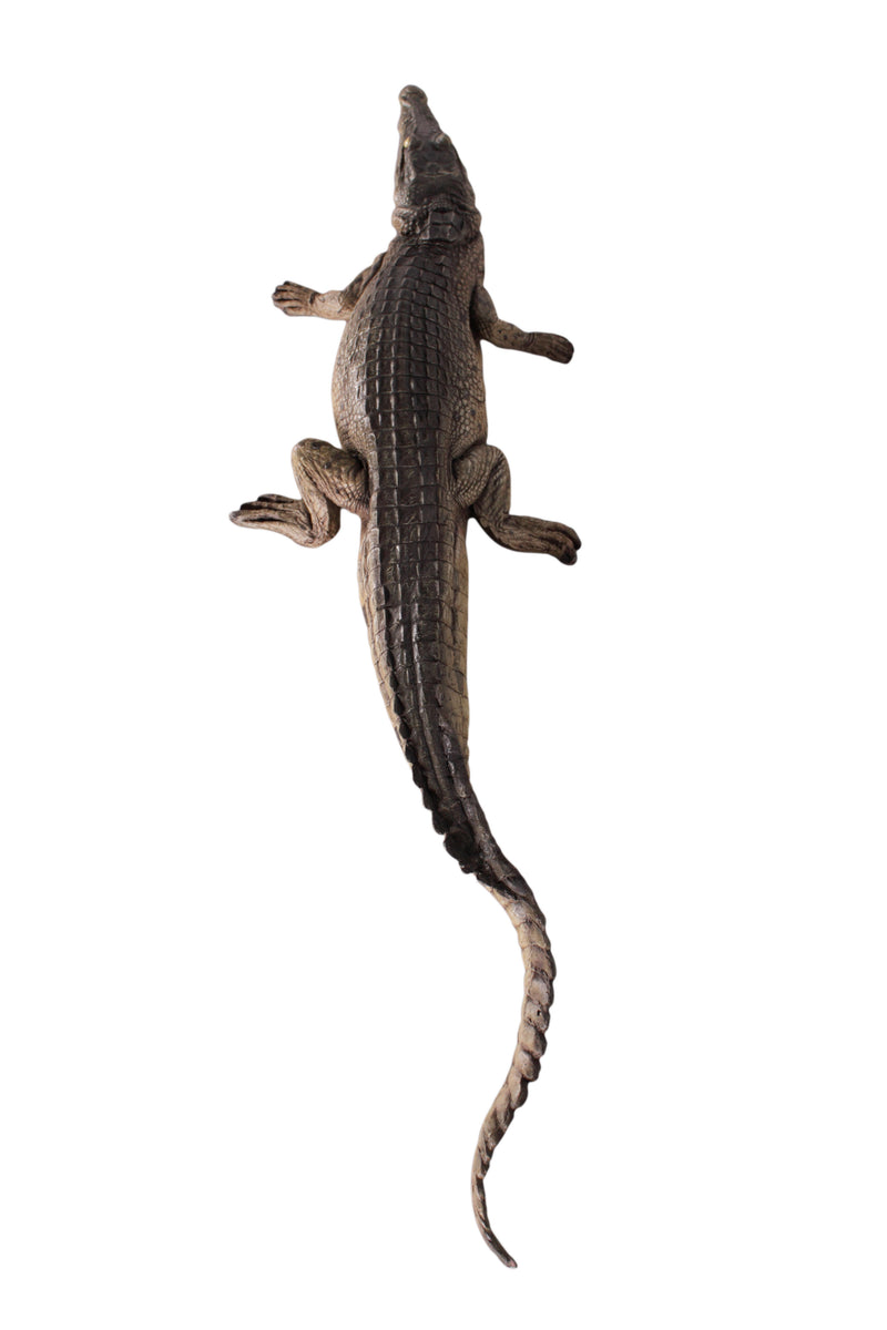 Crocodile Walking 4ft Statue Realistic Animal Sculpture