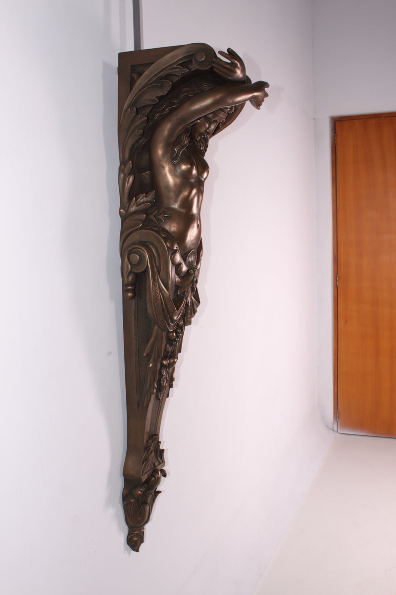 Lady Pillaster Large Bronzed Wall Decoration
