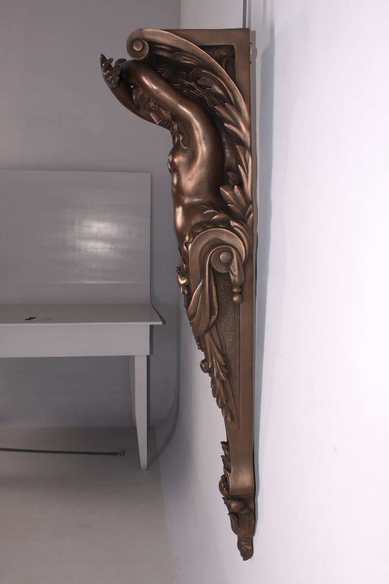 Lady Pillaster Large Bronzed Wall Decoration