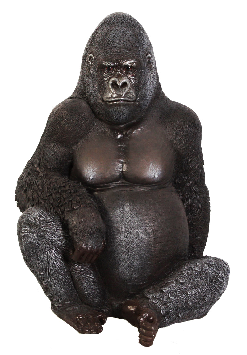 LifeSize Silver Back Gorilla Statue