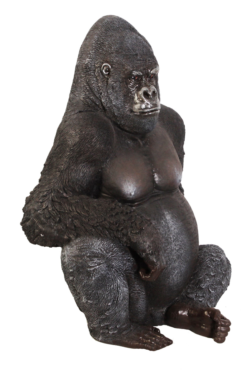 LifeSize Silver Back Gorilla Statue