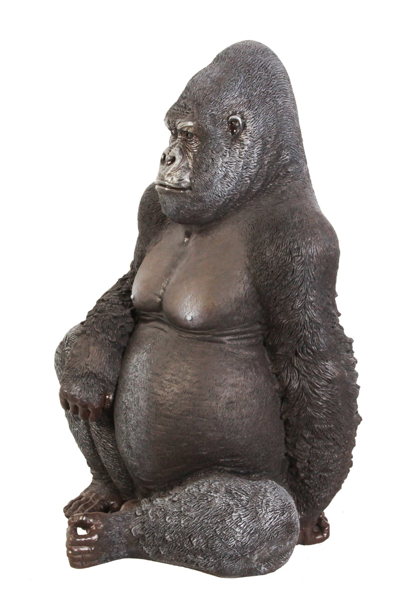 LifeSize Silver Back Gorilla Statue