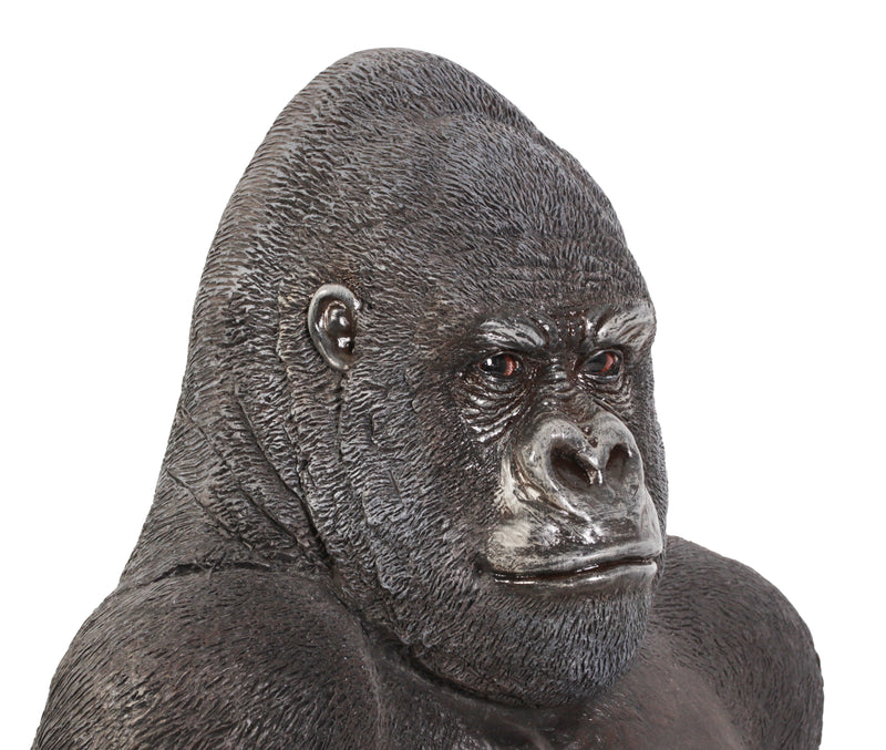 LifeSize Silver Back Gorilla Statue
