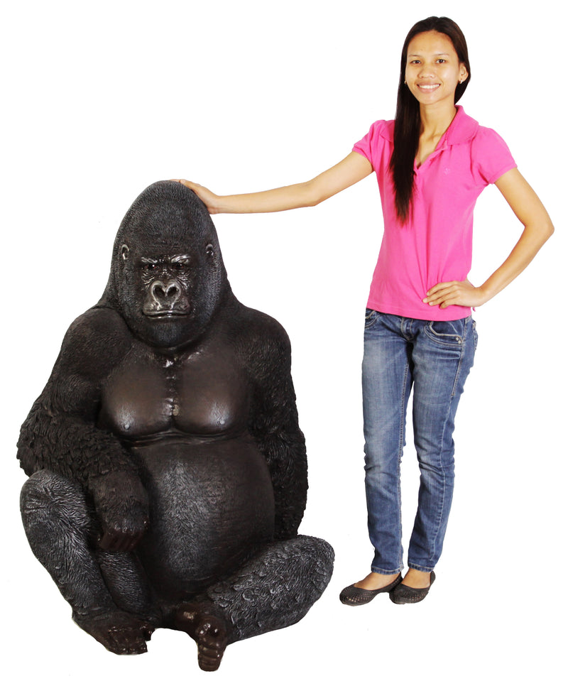 LifeSize Silver Back Gorilla Statue