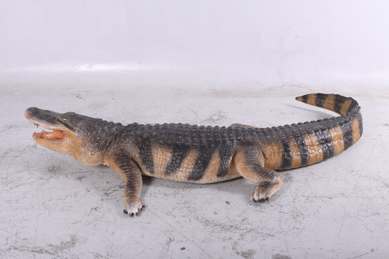 LifeSize American Alligator Statue Realistic Wildlife Sculpture