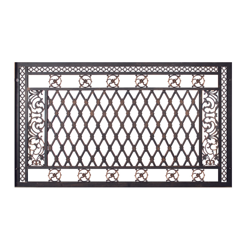 Bridgeton Moore Medium Fence Panel 54 Inches Tall Estate System,  Aluminum, Powder Coated, Bronzed Finish