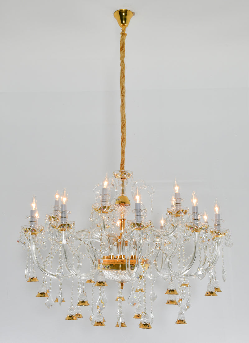 Golden Bell Crystal Chandelier