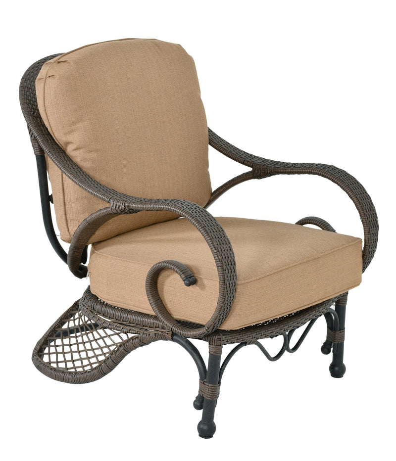 Grand Bonaire Weave Club  Chair, Bridgeton Moore Outdoor Aluminum, Woven Patio