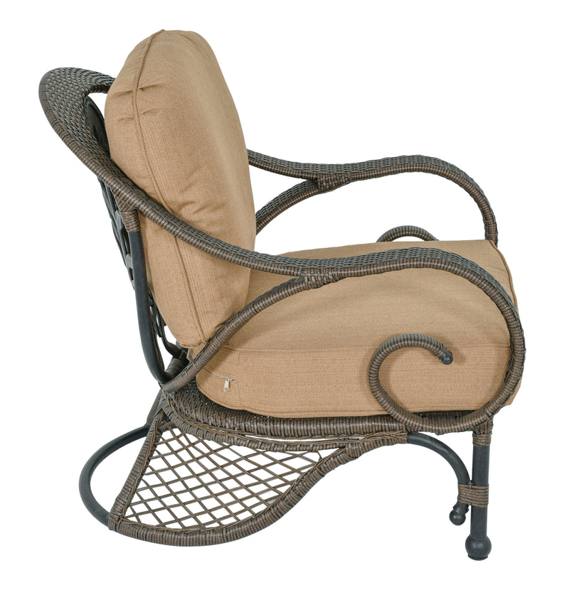 Grand Bonaire Weave Club  Chair, Bridgeton Moore Outdoor Aluminum, Woven Patio