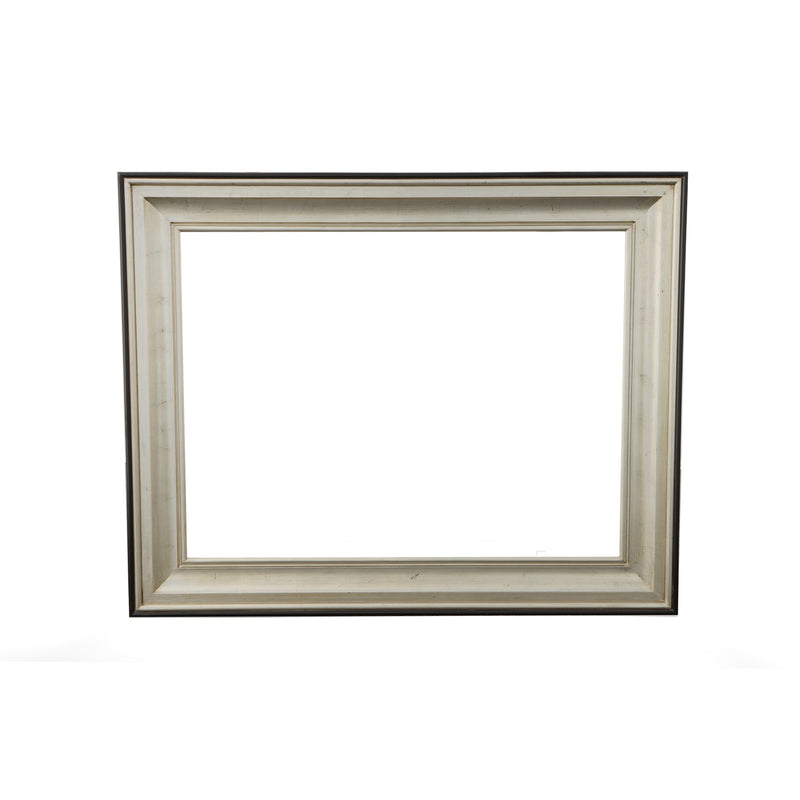 Silver Raven Frame 36X48 Tarnished Silver Black