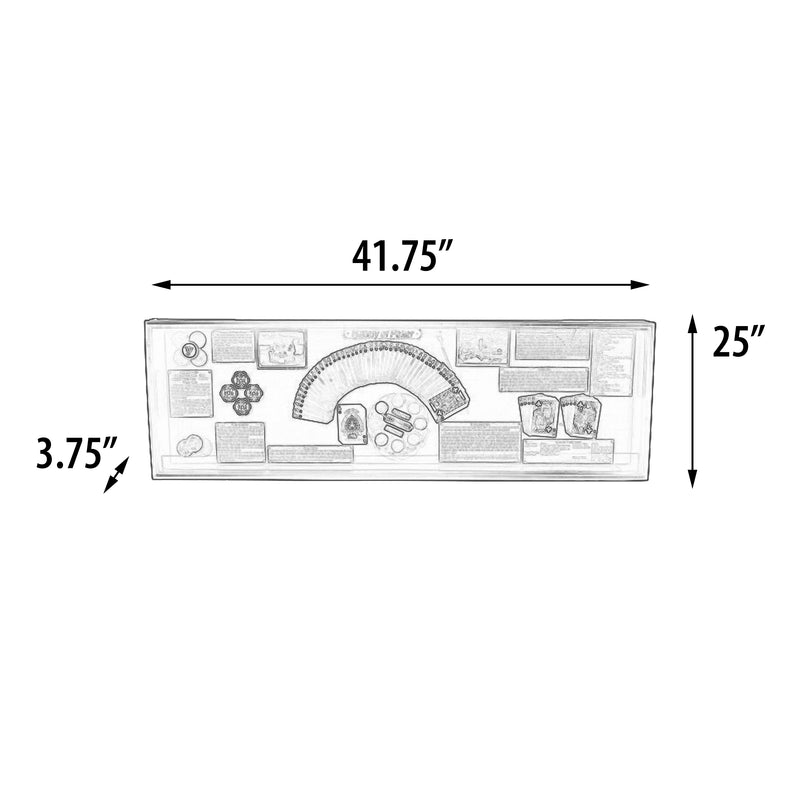 History of Poker Showcase Office Bar Decor