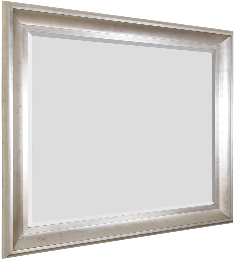 The Sterling Mirror 48X60 Silver with Champagne Wash