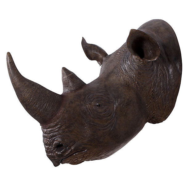 Rhinoceros Head Safari Wall Decor