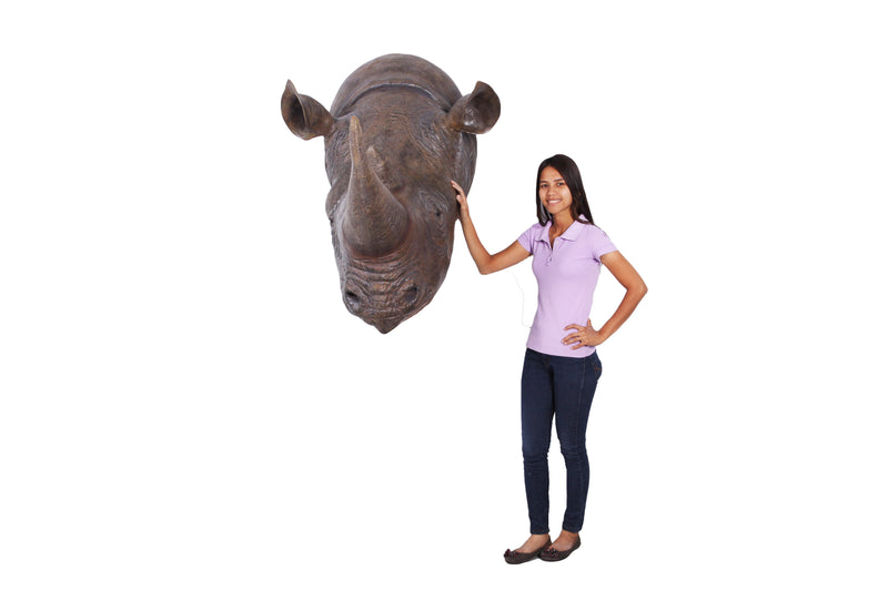 Rhinoceros Head Safari Wall Decor