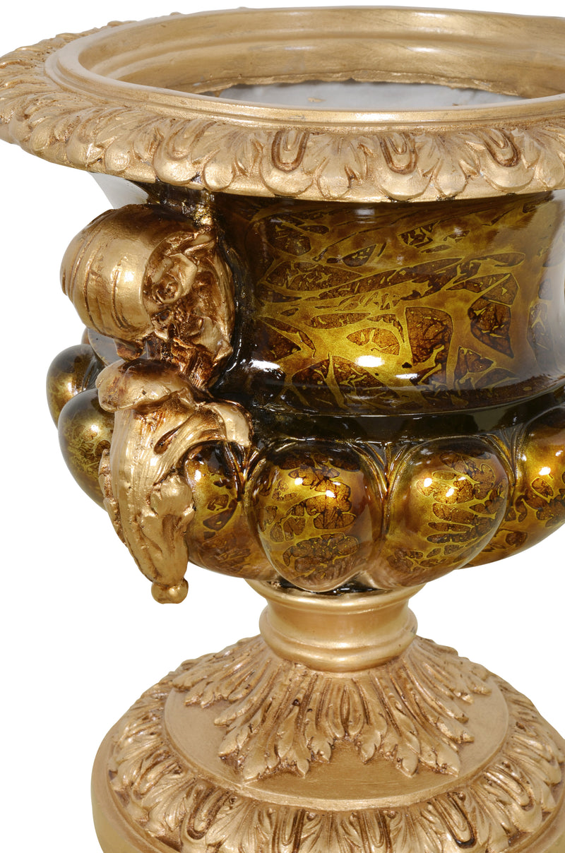 Golden Swirl Classic Vase 12.75