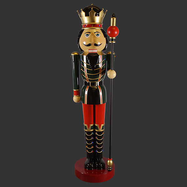 144.5"H Nutcracker Christmas Left  12F Fiberglass Novelty Collectable Decor