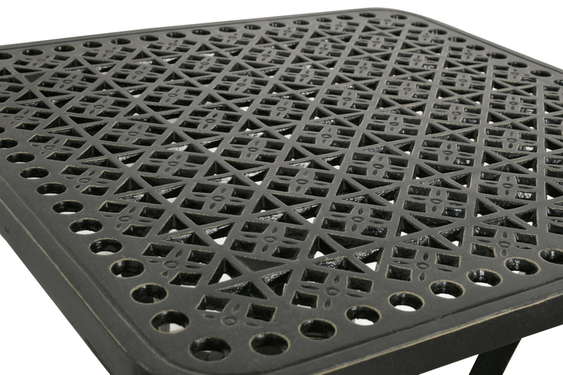 Wyndemere Side Occasional Table Outdoor Aluminum, Black, Bridgeton Moore Patio