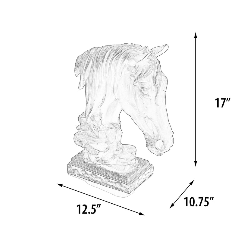 Bronzed Horse Bust Classic