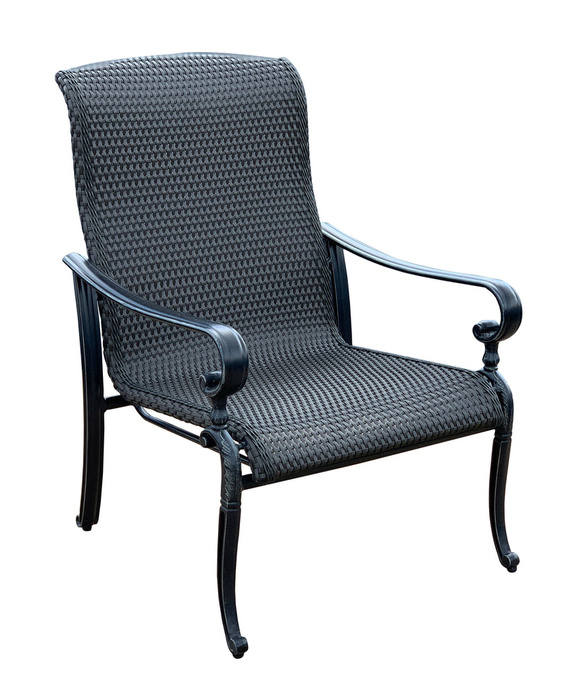 Wyndemere Outdoor Firepit Table Set of 6 w Club Chairs, Propane, Hibachi Grill with Accessories Set Outdoor, Bridgeton Moore Patio