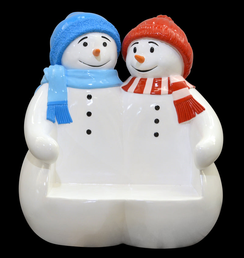 Snowman Bench Large Novelty Christmas Seating