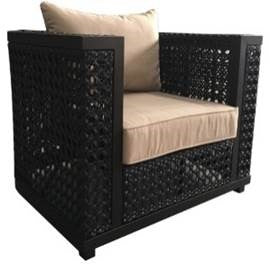 Monterey Club Chair, Outdoor, Deep Seating Bridgeton Moore, Aluminum, Woven, Sumbrella Fabric, Patio, Furniture