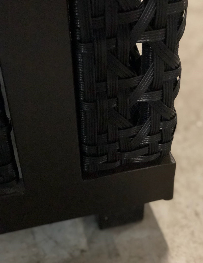 Monterey Occasional Side  Table 25.59 Inch, Outdoor, Bridgeton Moore, Aluminum, Woven, Patio, Furniture