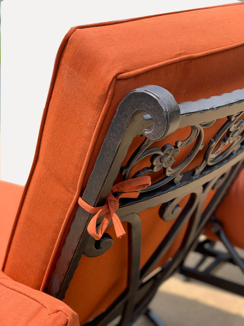 Chillounger Chaise Lounge Swivel,  Plush,  Sunbrella Cushions,  Aluminum,  Bridgeton Moore Patio Furniture