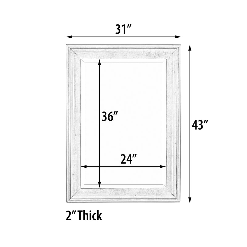 Baby Sterling Mirror 24X36 Silver (KIT)