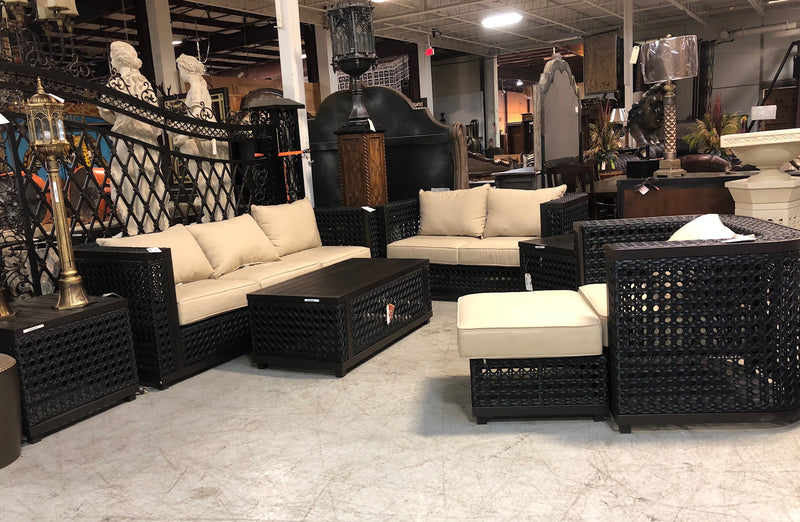 Monterey 7pc Outdoor Sofa Seating Set Bridgeton Moore, Aluminum, Woven, Patio Furniture,