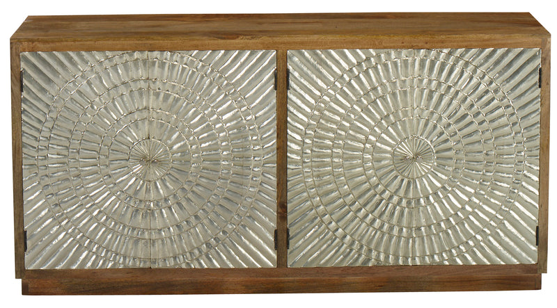 Modern Mango Aluminum Credenza 80 Inches