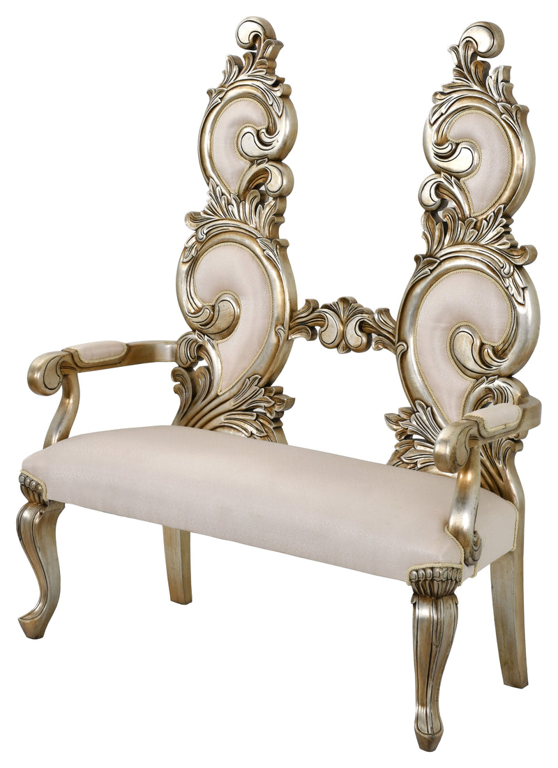 Luxury Rococo Double Bench Settee 50"W