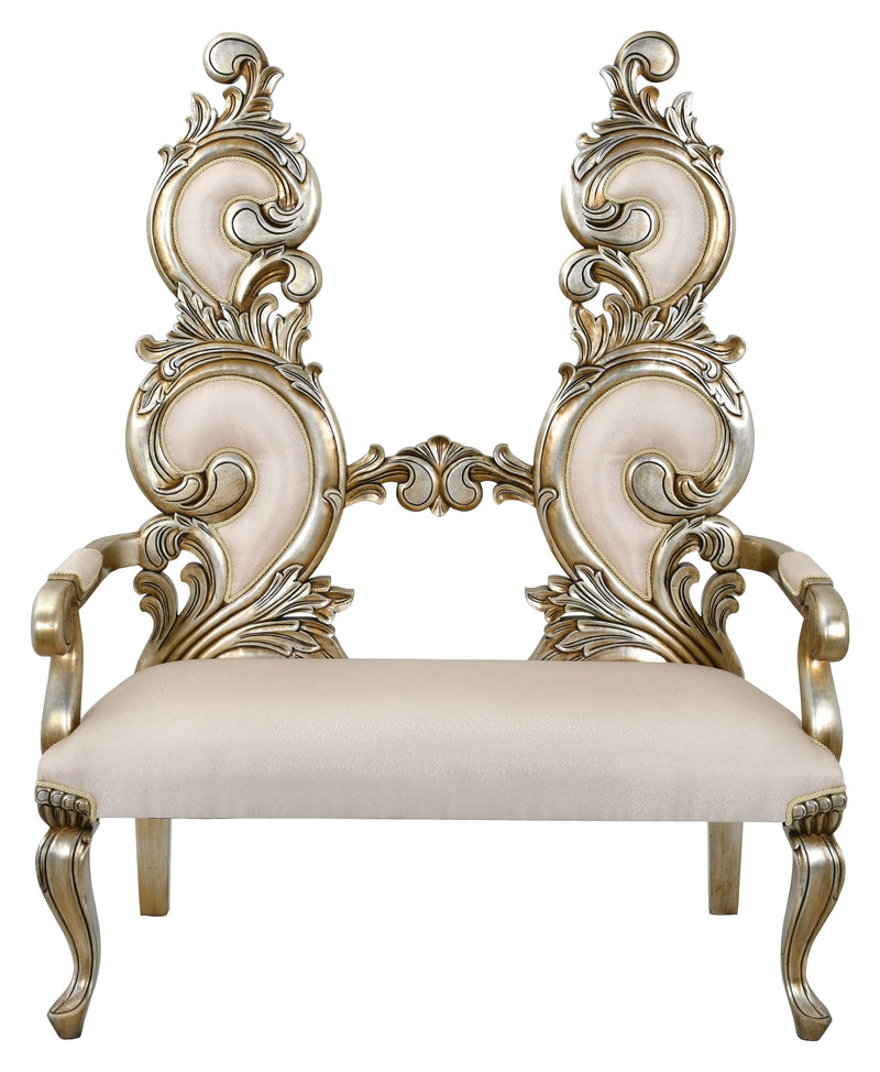 Luxury Rococo Double Bench Settee 50"W